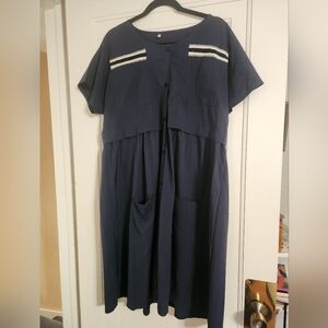 Navy Midi Dress
